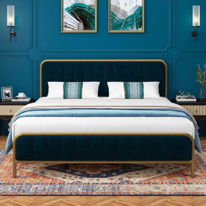 NightCraft Modern Royal Upholstered Bed - Furnishiaa -  -
